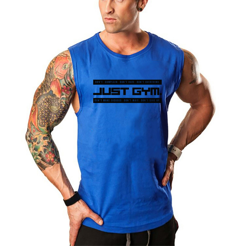 Sleeveless Undershirt - Yazlık Erkek Koşu Yelekleri, Pamuklu, Kolsuz,